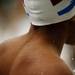 Water drops on one of the AAU Junior Olympics competitors on Monday, July 29. Daniel Brenner I AnnArbor.com